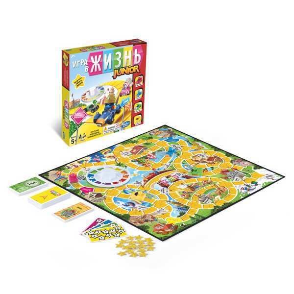 Hasbro E6678 Игра настольная Игра в жизнь Джуниор