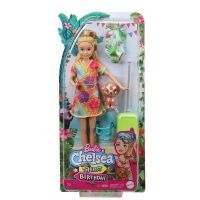 Mattel GRT89 Игровой набор Mattel Barbie Стейси рыжеволосая в платье с питомцем и аксессуарами