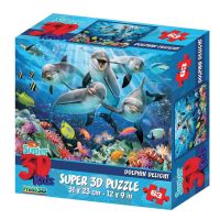 Prime 3D 13522-SBM Пазл 3D 63 Дельфиний восторг