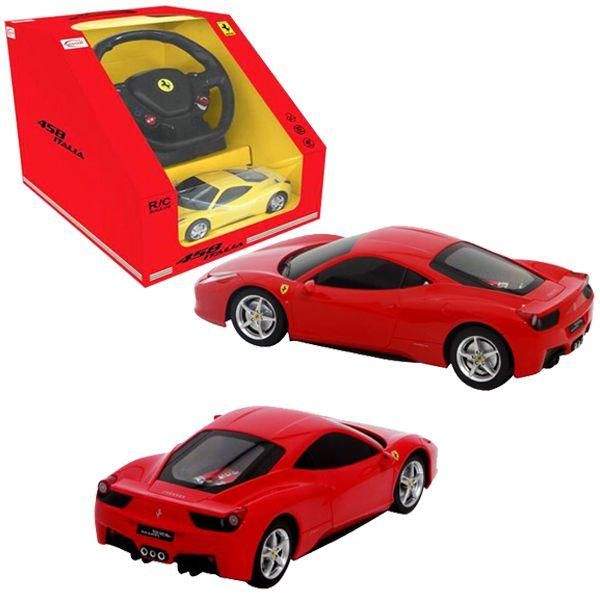 Машина р/у 1:18 Ferrari 458 Italia, с пультом управления в виде руля, 2 цвета