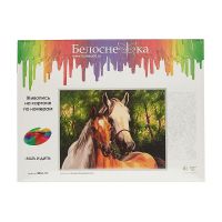 Белоснежка 3064-CS Раскраска по номерам на картоне Мать и дитя, 40*30 см