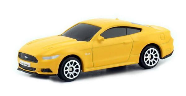 RMZ City 344028SM(B) Машина металлическая Ford Mustang 2015, 1:64, цвет матовый желтый