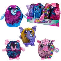 BEVERLY HILLS TEDDY BEAR SH01054/1 Shimmeez (Шиммиз) серия2, плюшевые фигурки животных в пайетках, 35 см, 6 шт в дисплее, ЦЕНА ЗА ШТУКУ