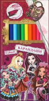 РОСМЭН 86017 Набор трехгранных карандашей Ever After High, 12 шт.
