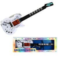 ABtoys (АБтойс) D-00083 Гитара электрическая+микрофон, со звуковыми и световыми эффектами