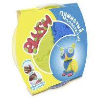 Волшебный мир PL02201803 Пластилин пушистый ТМ "PLUSH", синий + желтый, 160 грамм