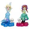 Hasbro B9249 Холодное сердце Маленькое королевство, Мини-кукла Эльза на платформе-снежинке