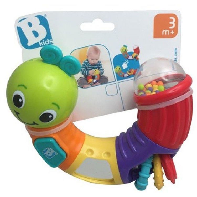B Kids 05129 Игрушка для малышей «Веселая гусеничка»