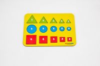 Woodlandtoys 081201 Развивающая игра Монтессори Больше-меньше 28,5*19,5*0,6 см