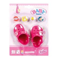 Zapf Creation Baby born 822-067 Бэби Борн Кроксы (сандали), бордовые