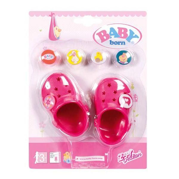Zapf Creation Baby born 822-067 Бэби Борн Кроксы (сандали), бордовые