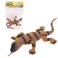 ABtoys (АБтойс) PT-01727 Фигурка Abtoys Юный натуралист Рептилии Варан (коричневый, с полосками на спине), термопластичная резина