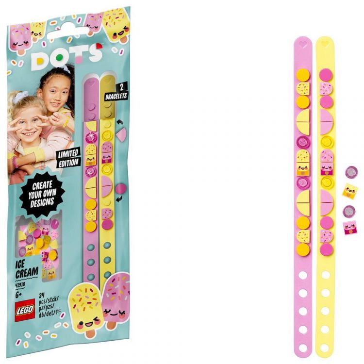 LEGO (Лего) 41910-L Конструктор LEGO DOTS Браслет для подружек «Мороженое»
