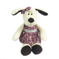 Teddy YSL18674 Мягкая игрушка Собака в платье, 16 см