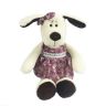 Teddy YSL18674 Мягкая игрушка Собака в платье, 16 см