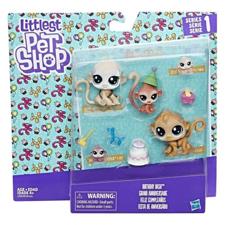 Hasbro C2099 LPS S1 Игровой набор Семья петов, Обезьянки