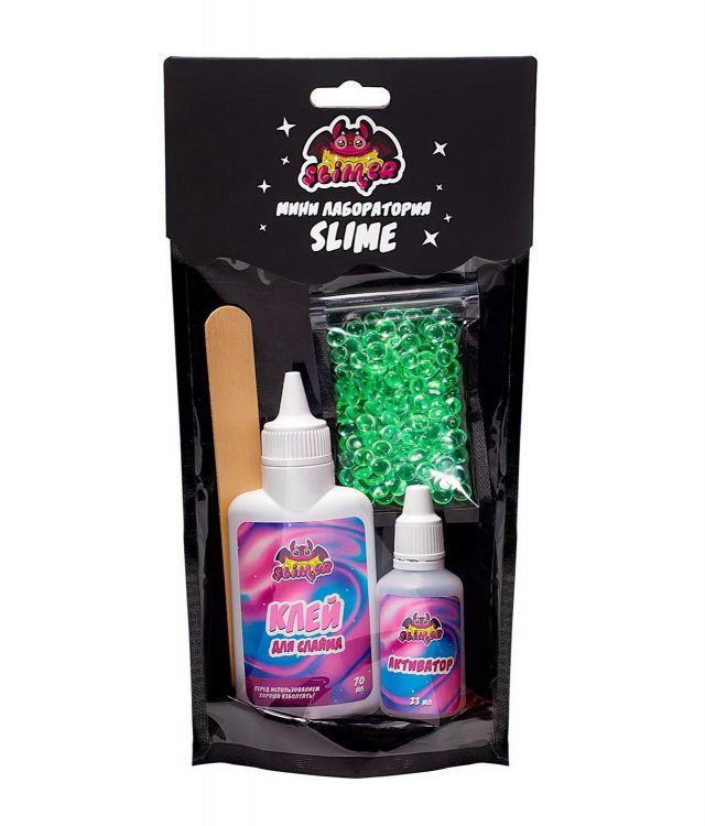 Slimer SR118 Набор для экспериментов Slimer Фишбол, Светло-зеленый 150г