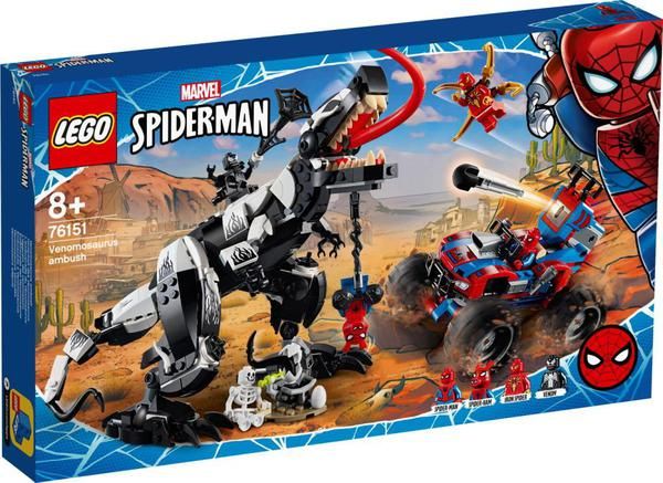 LEGO (Лего) 76151-L Конструктор LEGO Super Heroes Человек-Паук: Засада на веномозавра