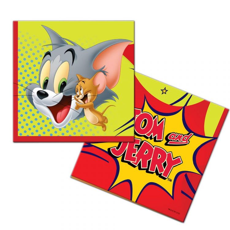 ND Play 286139 Салфетки бумажные ND Play Tom&Jerry трехслойные, 12 штук ND Play 286139 Салфетки бумажные ND Play Tom&Jerry трехслойные, 12 штук