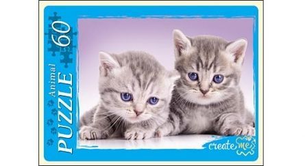 Рыжий Кот П60-2224 Пазл Забавные котята, 60 элементов