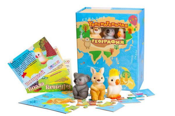 Завод "Огонек" ОГ1499 Игра настольная Увлекательная география (Азия, Африка, Европа и Австралия)