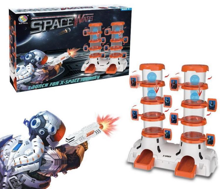 Junfa DQ-03482 Игровой набор Junfa Тир с 2 бластерами и двойной многоярусной мишенью Junfa DQ-03482 Игровой набор Junfa Тир с 2 бластерами и двойной многоярусной мишенью
