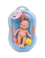 ABtoys (АБтойс) PT-01097 Пупс "Мой малыш",  в ванночке, c акссесуарами