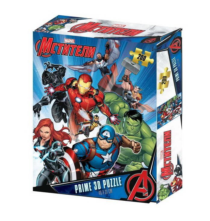 Prime 3D 33044-SBM Пазл Super Мстители, 200 элементов