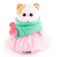 BUDI BASA LK24-051 Мягкая игрушка BUDI BASA Кошка Ли-Ли в юбке со снудом 24 см