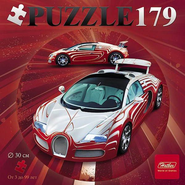 Hatber 179ПЗк4-12404 Пазл круглый Sport car, 179 элементов