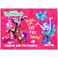 Centrum 90011 Альбом для рисования "Enchantimals", , формат А4, 40 листов, на спирали, мелованная обложка 235 гр/м2