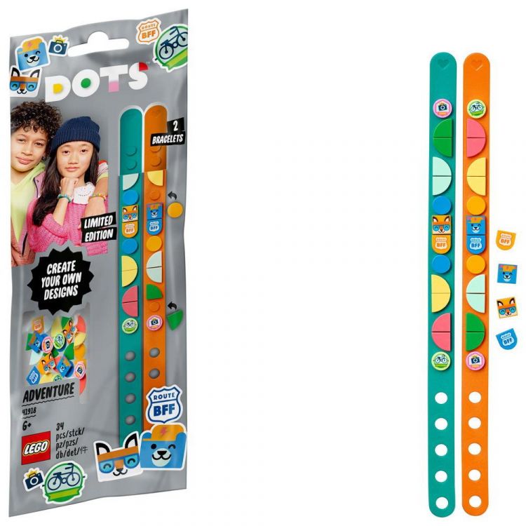 LEGO (Лего) 41918-L Конструктор LEGO DOTS Браслеты «Приключения»