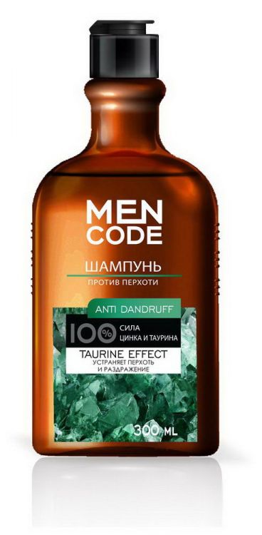MEN CODE 11434-КК Шампунь MEN CODE ANTI-DANDRUFF против перхоти 300мл