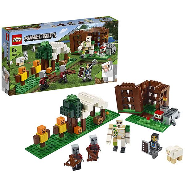 Lego Minecraft 21159 Конструктор Лего Майнкрафт Аванпост разбойников, 303 детали