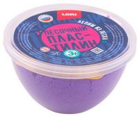 LORI Пп-006 Пластилин песочный "Фиолетовый" 250 гр., формочка