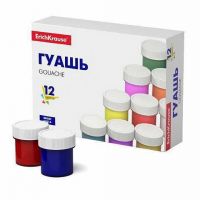 ErichKrause 50544ЕК Гуашь ErichKrause Basic 12 цветов по 17мл
