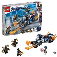 Lego Super Heroes 76123 Конструктор Лего Супергерои Капитан Америка: Атака Аутрайдеров, 167 деталей