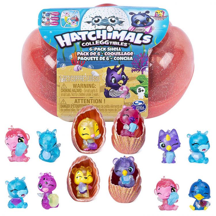 Hatchimals 6046155 Хэтчималс Набор "Ракушка" из 6 коллекционных фигурок 