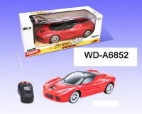 JUNFA 3699-2 Машинка р/у 2CH, световые эффекты, цвет красный 28х12х11,5 см