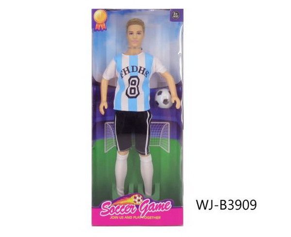 Junfa Toys 6688-D Кукла "Футболист" с аксессуарами