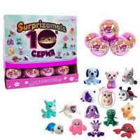 BEVERLY HILLS TEDDY BEAR SU20445/24 Surprizamals (Сюрпризамалс) Series 10, плюшевые фигруки зверят в капсулах
