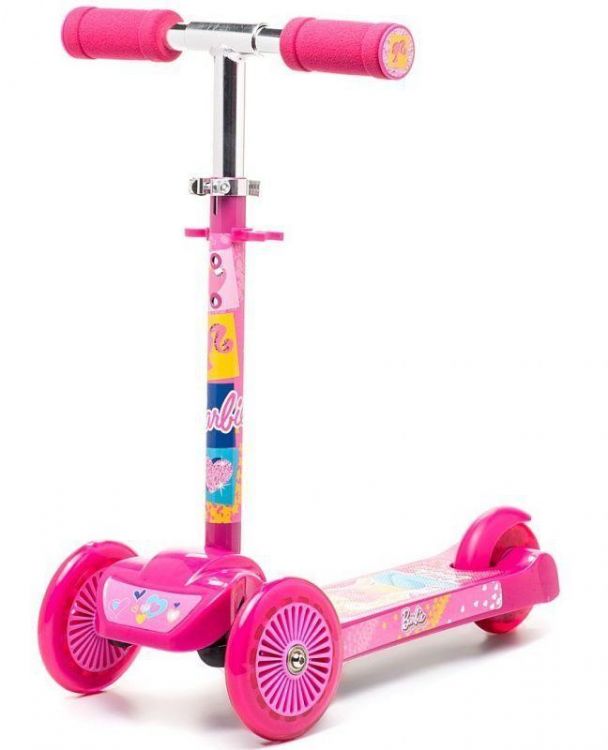 NEXT ST-PL004 Детский самокат "Барби", трехколесный