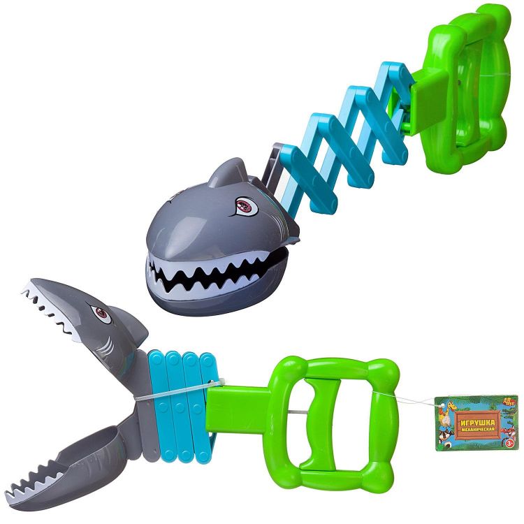 Junfa PT-01682 Игрушка ABtoys Зубастики Коварная акула, выдвижная 28 см