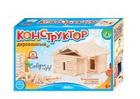 Русский сувенир 70009 Деревянный конструктор «Изба», 88 деталей