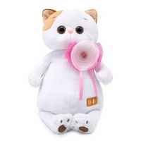 BUDI BASA LK24-035 Мягкая игрушка BUDI BASA Кошка Ли-Ли с цветком