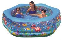 Intex 56493 Бассейн надувной "Ocean Reef Shade Pool" 191х178х61см