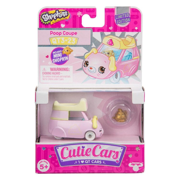 Moose 57184 Машинка Cutie Car S3 с фигуркой Шопкинс Poop coupe
