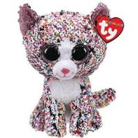 TY 36358 Flippable Мягкая игрушка Кот Confetti с пайетками, 15 см