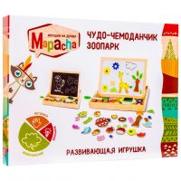 Mapacha 76642 Чудо-чемоданчик Зоопарк (доска для рисования, меловая доска, фигурки на магнитах)