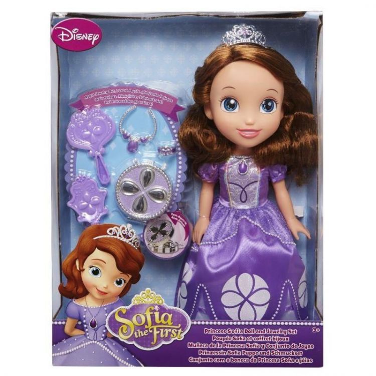 Disney Princess 931210 Принцессы Дисней Кукла София, 37 см с украшениями для куклы